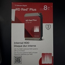 WD Red Plus 8TB NAS Hard Drive 3.5" WD80EFPX-WMC4ZN0