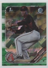 2019 Bowman Chrome Draft Sapphire Edition Green 25/50 Brennan Malone 08jk