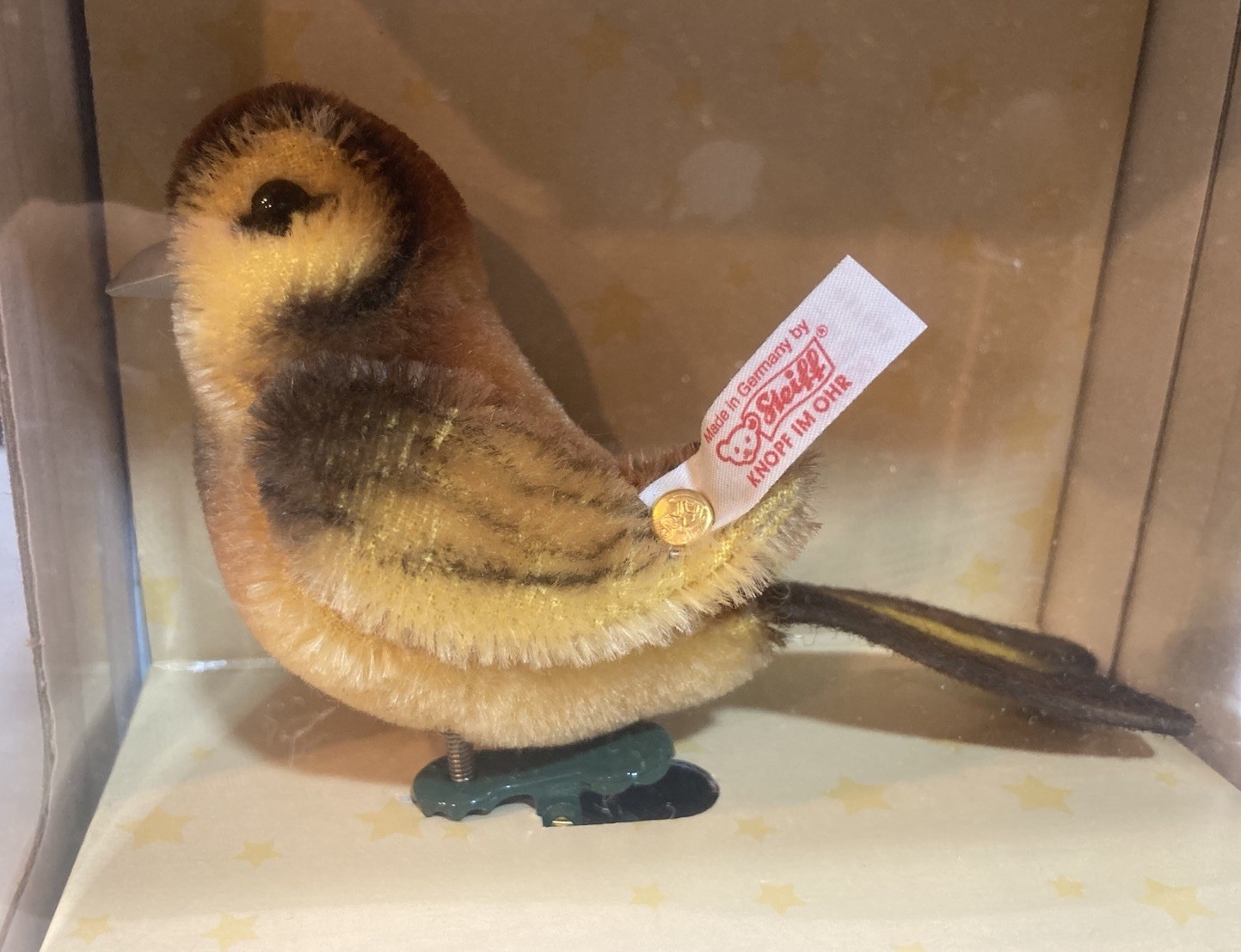 Vintage 2004 Steiff Mohair Yellowhammer Ornament Limited Edition #388/5000