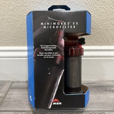 MSR Miniworks EX Portable Water Filter Hiking Camping New Hand Pump Backcountry