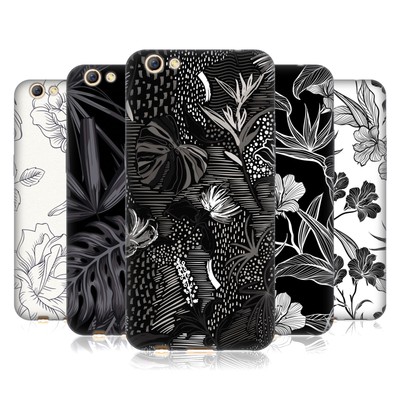 OFFICIAL HAROULITA BLACK AND WHITE 5 SOFT GEL CASE FOR OPPO PHONES