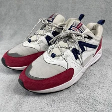 Karhu Fusion 2.0 F804054 Unisex Sneakers Sz 10.5 White Red Suede Trainer Shoes