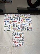 pottery barn Remy Race Car Glow-In-The-Dark Toddler Bed Sheet Set *No Fitted*