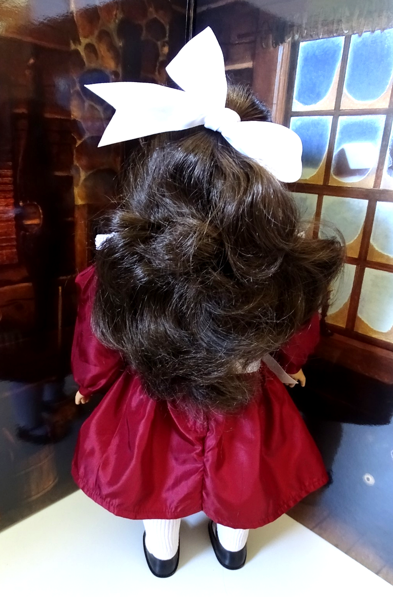 American Girl Samantha Cranberry Christmas Party Dress & Hair Ribbon | eBay