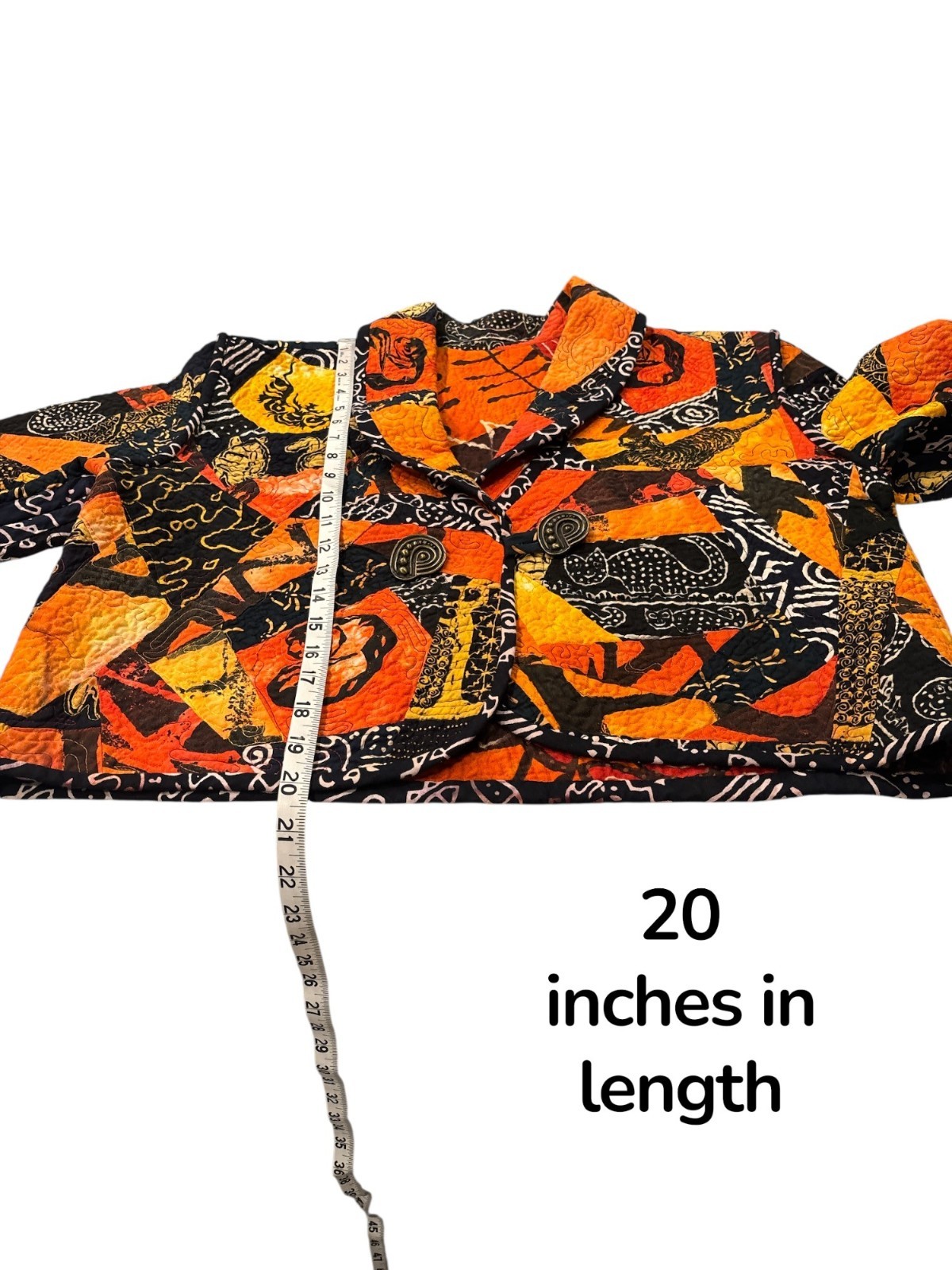 Reversible Handmade Patchwork Quilt Jacket Boho F… - image 10