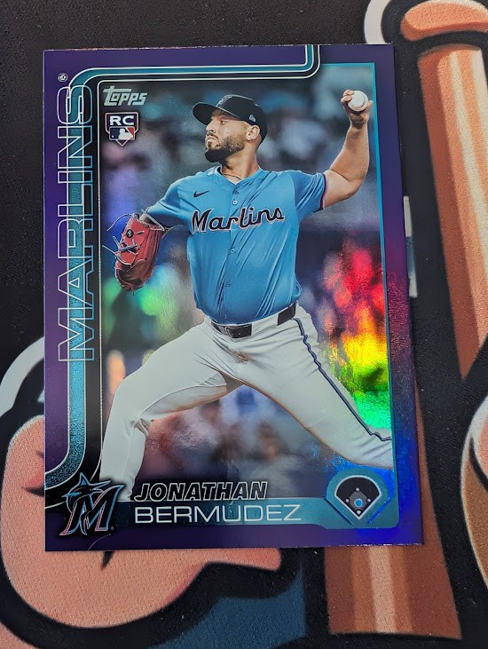 2025 Topps Update Purple Rainbow Foil #US144 Jonathan Bermudez  /250 (RC) *JQK*