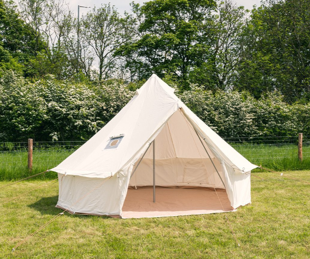 4m Bell Tent XL |  Chimney Fitting installed | 100% Cotton canvas