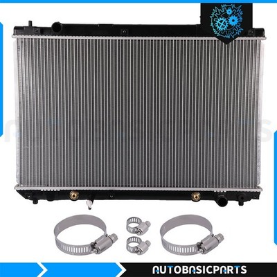 For 2001-2007 Toyota Highlander 2.4L Aluminum Radiator with Oil Hose Clamps Kit