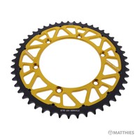 Kettenrad Teilung 520 ZäHne 49 Alu-Twinstar Kettenrad Hinten Gold JTX460.49GLD