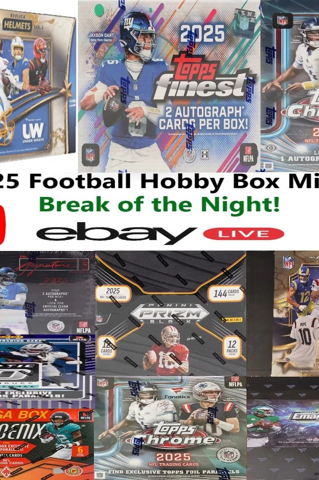 Break #414 TOPPS FINEST PRIZM 2025 Hobby 10 Box Mixer