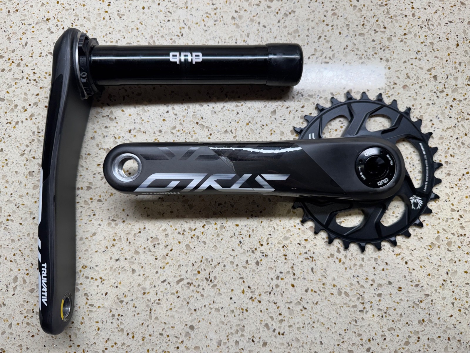 Truvativ Stylo Carbon Fat Bike Fat 4 Crankset 175mm w/new X-Sync 2 30T Chainring