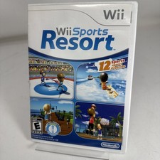 Wii Sports Resort (Nintendo Wii, 2009) CIB Case Manual Game Disc, Tested, GOOD