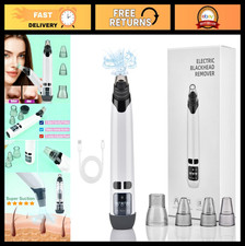 Deep Cleansing Blackhead Remover Vacuum, 4 Pore Tools, 3 Suction Levels, LED Dis