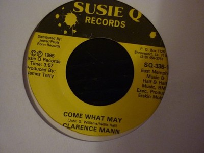clarence mann come what may susie q...  records usa orig 45 soul