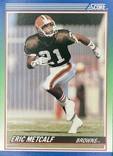 1990 Score - Eric Metcalf #30 - Cleveland Browns Football Card
