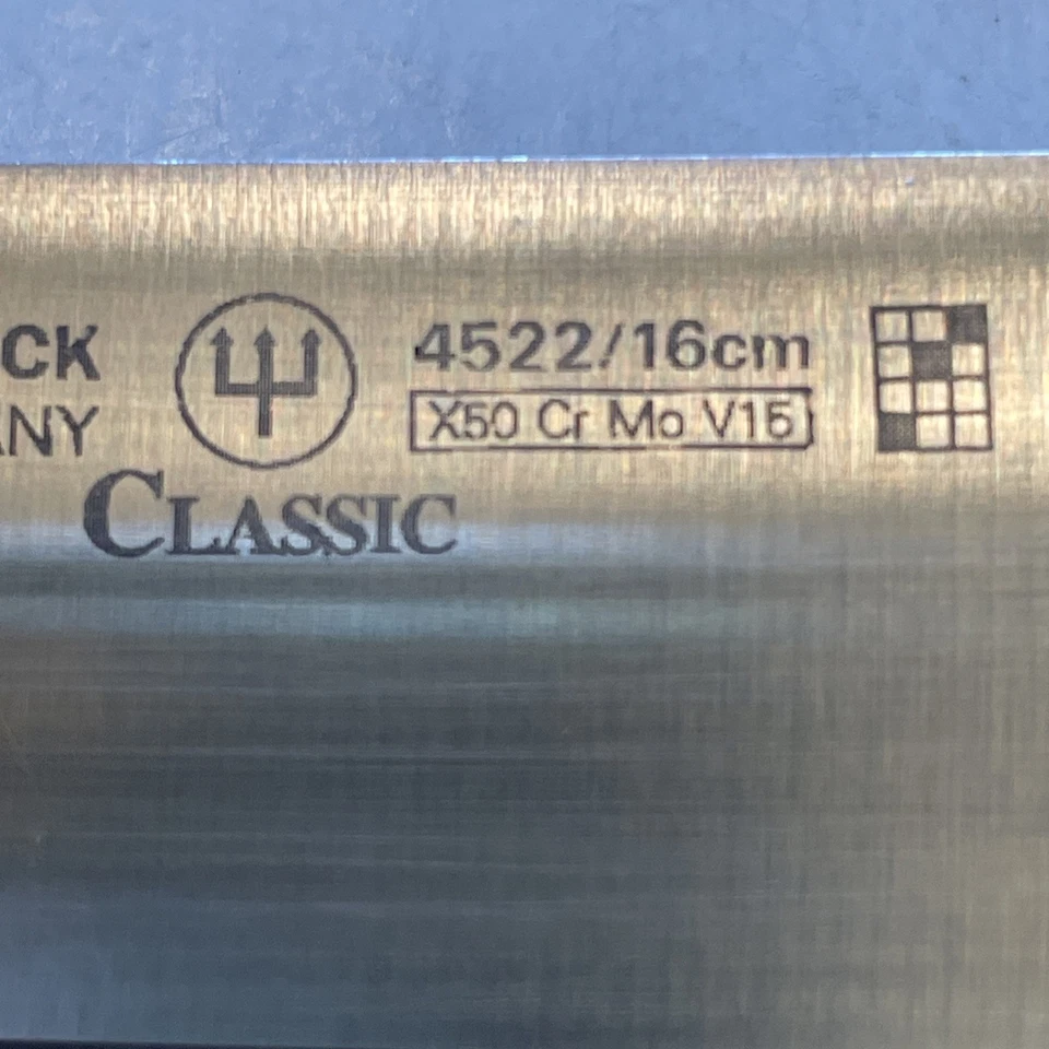 Wusthof Classic 4582 16cm Chefs 4142 16 cm Carving Knife Ebony Wood Handles - Image 4 of 4