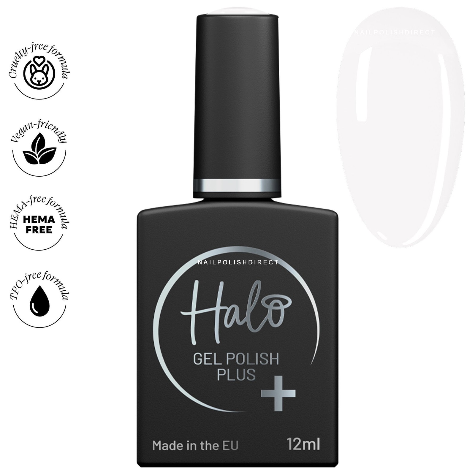 Halo TPO-Free & Hema-Free Gel Polish Plus - White 12ml (HP001)