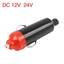 Pack of 1 DC 12V 24V Male Car Cigarette Lighter Socket Plug Connector Adaptor
