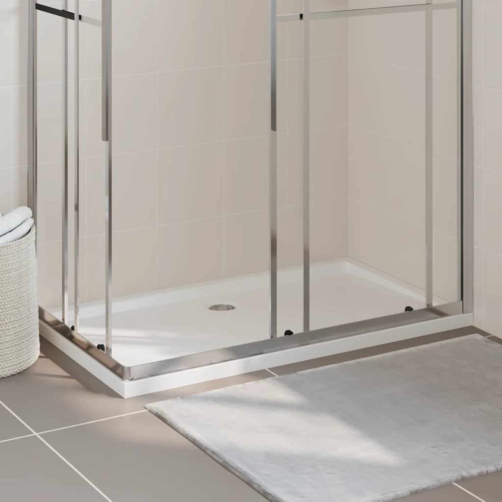 Piatto Doccia in ABS Rettangolare Bianco 70x120 cm