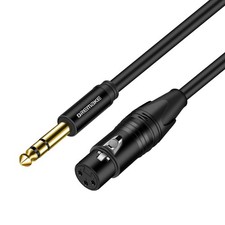 TRS 1/4 Inch 6.35mm/6.5mm to XLR Female Balanced Interconnect Audio Cable, 40...