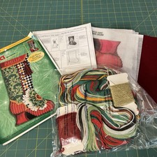 Bucilla Step In Time Victorian Boot Christmas Stocking Needlepoint Kit