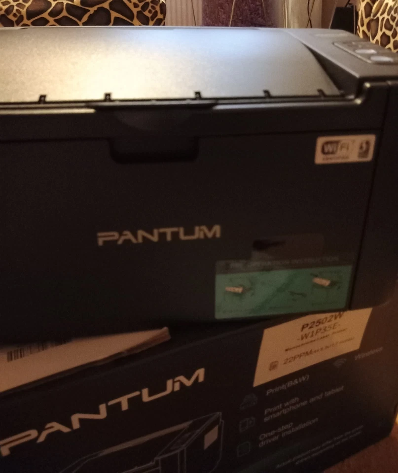 Pantum P2502W Schwarzweiß-Laserdrucker, WiFi, AirPrint, Schwarz top Zustand - Bild 2 von 4