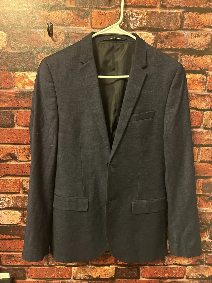 Костюм H&M мужской приталенный королевский синий комплект 34r 30w брюки - Изображение 4 из 4