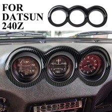 Cubierta de borde de panel de tablero estilo fibra de carbono apta para Datsun 240Z 1969-1973