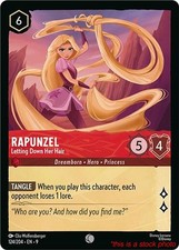 Rapunzel - Letting Down Her Hair Lorcana TCG 9 - 124/204 Normal