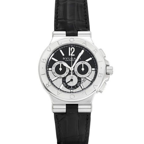 Bvlgari Diagono DG42BSLDCH Stainless Steel 42.0mm Black Dial Automatic #YKW741