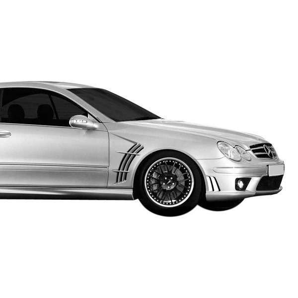 For Mercedes-Benz CLK350 06-09 W-1 Style Fiberglass Front Fenders Unpainted Foto 2 de 4