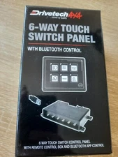 DRIVETECH 4X4 6 Way Touch Switch Panel with Remote Box and Bluetooth App Control