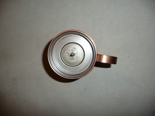 Vintage Massiv Kupfer Germany Solid Copper Candle Holder 3.25" - Picture 5 of 5