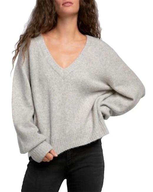 Suéteres Elan algodón con cuello en V para Mujer