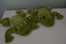 Gund Frog Hand Puppet Plush Stuffed Animal Green Lot of 2 44296 World Wildlife