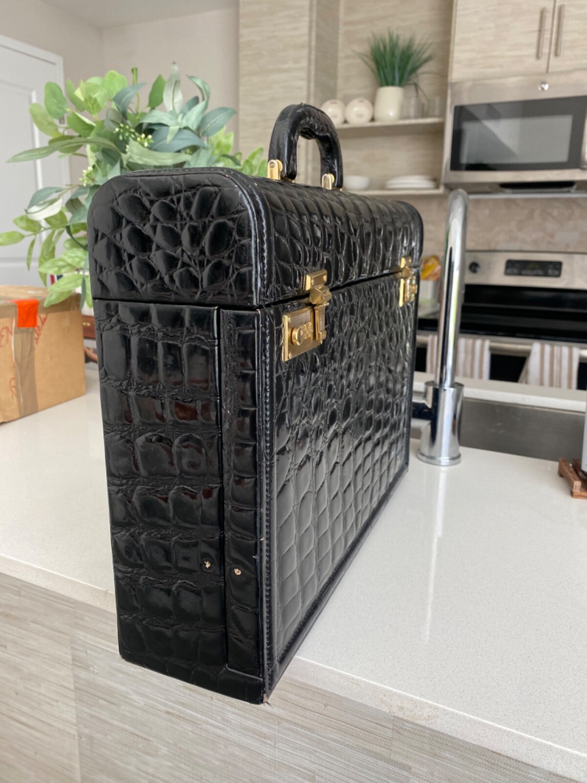 Authentic Alligator Briefcase Gem