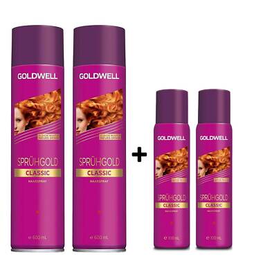 Goldwell Sprühgold Classic unisex, Haarspray Aktion 2x 600ml + 2x 100ml = 1400ml