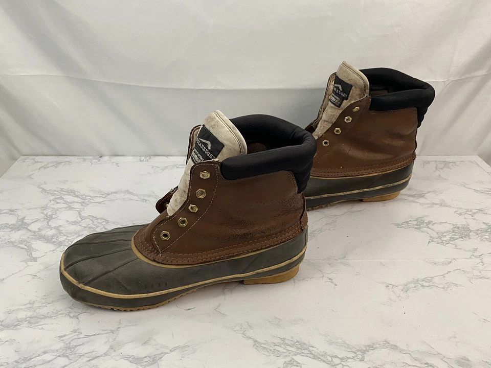 Polar Edge Duck Boots Mens 10 Thermolite Insulated Hunting Leather Rubber I1 - Image 3 of 4