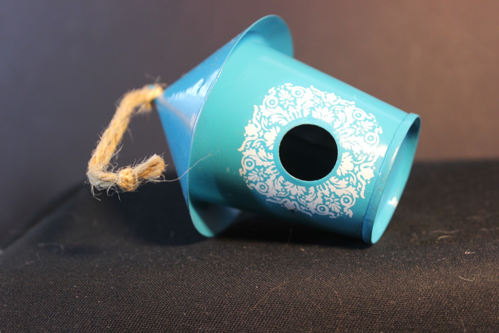Doll Sized Bird House - Great size for American girl dolls - Blue Tin -  Display