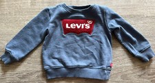 Vintage Little Levi s Baby Sweatshirt Size 2T Blue With Red Patch