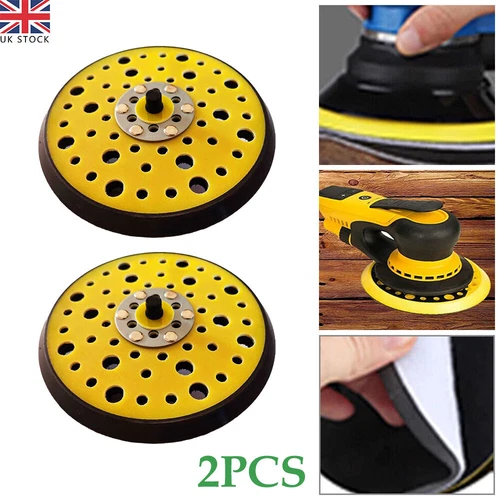 2X Medium Sander Backing for-Mirka CEROS DEROS 150mm 54 Holes Hook & Loop Pad - Picture 1 of 9