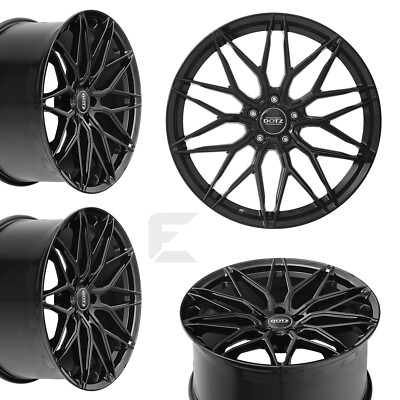 4x 19 Zoll Alufelgen für Jaguar XE / Dotz Suzuka black 8,5x19 ET45 (B-CJ01216)