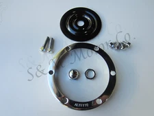 LUCAS ALTETTE HORN BEZEL COVER, CENTER & NUT KIT BSA TRIUMPH AREIL AJS
