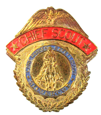 Lone Ranger Pinback scarce Original 1934 LONE RANGER CHIEF SCOUT pinback button badge radio ...