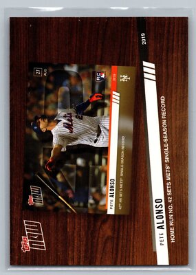 2020 Topps #TNR-9 Pete Alonso Topps Now Review 2019