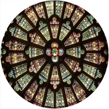 Slipmat Scratch Pad Felt for 12" Turntable LP DJ Record Player STAINED GLASS 5