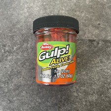 Berkley Gulp Alive Scented 1" Fish Fry Bait | 1.9oz / 60g | Fluorescent Orange