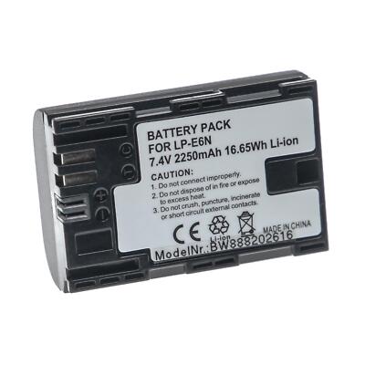 Akku für Canon EOS 5DS 5DS R 60D 5D Mark III 5D Mark IV 5D Mark II 2250mAh 7,4V
