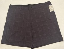 Mens George 9" Hybrid Swim Shorts Wet dry with Stretch Black 44 NWT