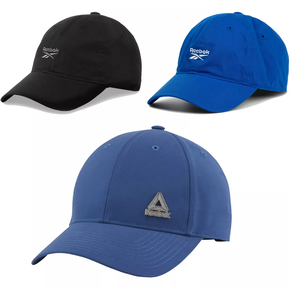 Reebok Mens Baseball Cotton Cap Active Golf Caps Sports Adjustable Hats Logo